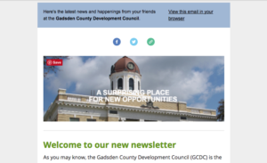 Image of Gadsden County Development Council Email List and Newsletter