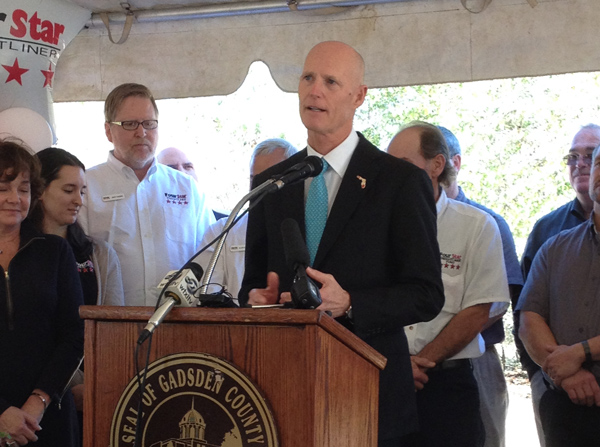 Gov. Rick Scott Attends the Groundbreaking of Four Star Freightliner’s New Facility
