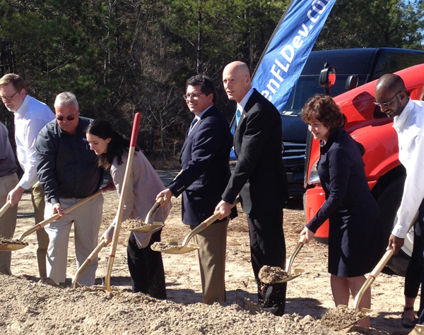 Four Star Freightliner breaks ground for new facility in Gadsden County, FL.